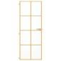Preview: Innentür Schlank Golden 76x201,5 cm Hartglas und Aluminium