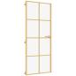 Preview: Innentür Schlank Golden 83x201,5 cm Hartglas und Aluminium