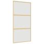 Preview: Schiebetür Golden 102,5x205 cm Matt ESG-Glas und Aluminium