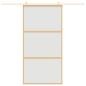 Preview: Schiebetür Golden 102,5x205 cm Matt ESG-Glas und Aluminium