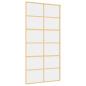 Preview: Schiebetür Golden 102,5x205 cm ESG-Klarglas und Aluminium