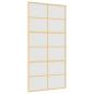 Preview: Schiebetür Golden 102,5x205 cm Matt ESG-Glas und Aluminium