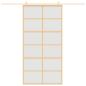 Preview: Schiebetür Golden 102,5x205 cm Matt ESG-Glas und Aluminium