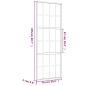 Preview: Schiebetür Golden 76x205 cm Matt ESG-Glas und Aluminium