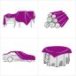 Preview: Abdeckplane Schwarz 1x2,5 m 650 g/m²