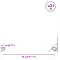 Preview: Abdeckplane Schwarz 1x2,5 m 650 g/m²