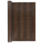 Preview: Balkon-Sichtschutz Braun und Schwarz 400x80 cm Poly Rattan