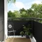 Preview: ARDEBO.de - Balkon-Sichtschutz Schwarz 400x100 cm Poly Rattan