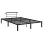 Preview: Bettgestell Schwarz Metall 140x200 cm