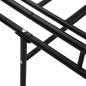 Preview: Tagesbett-Rahmen Schwarz Metall 90×200 cm