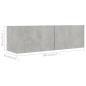 Preview: 2-tlg. TV-Schrank-Set Betongrau Holzwerkstoff