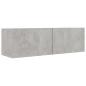 Preview: 4-tlg. TV-Schrank-Set Betongrau Holzwerkstoff