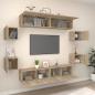 Preview: 8-tlg. TV-Schrank-Set Sonoma-Eiche Holzwerkstoff