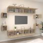 Preview: 8-tlg. TV-Schrank-Set Sonoma-Eiche Holzwerkstoff