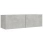 Preview: 8-tlg. TV-Schrank-Set Betongrau Holzwerkstoff