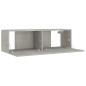 Preview: 8-tlg. TV-Schrank-Set Betongrau Holzwerkstoff