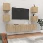 Preview: ARDEBO.de - 6-tlg. TV-Schrank-Set Sonoma-Eiche Holzwerkstoff