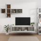 Preview: 7-tlg. TV-Schrank-Set Betongrau Holzwerkstoff
