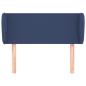 Preview: Kopfteil mit Ohren Blau 93x23x78/88 cm Stoff