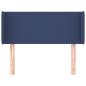 Preview: Kopfteil mit Ohren Blau 93x16x78/88 cm Stoff