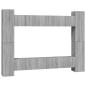 Preview: 10-tlg. TV-Schrank-Set Grau Sonoma Holzwerkstoff
