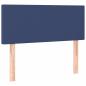 Preview: Boxspringbett mit Matratze Blau 90x200 cm Stoff