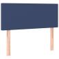 Preview: Boxspringbett mit Matratze Blau 90x200 cm Stoff