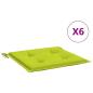 Preview: Gartenstuhl-Kissen 6 Stk. Knallgrün 50x50x3 cm Oxford-Gewebe