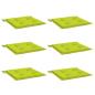 Preview: Gartenstuhl-Kissen 6 Stk. Knallgrün 50x50x3 cm Oxford-Gewebe