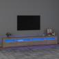 Preview: ARDEBO.de - TV-Schrank mit LED-Leuchten Sonoma-Eiche 270x35x40 cm