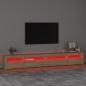 Preview: TV-Schrank mit LED-Leuchten Sonoma-Eiche 270x35x40 cm