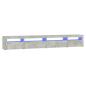 Preview: TV-Schrank mit LED-Leuchten Betongrau 270x35x40 cm