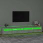 Preview: TV-Schrank mit LED-Leuchten Betongrau 270x35x40 cm