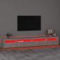 Preview: TV-Schrank mit LED-Leuchten Betongrau 270x35x40 cm