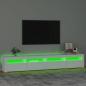 Preview: TV-Schrank mit LED-Leuchten Weiß 240x35x40 cm