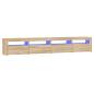 Preview: TV-Schrank mit LED-Leuchten Sonoma-Eiche 240x35x40 cm