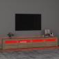 Preview: TV-Schrank mit LED-Leuchten Sonoma-Eiche 240x35x40 cm