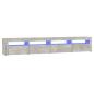 Preview: TV-Schrank mit LED-Leuchten Betongrau 240x35x40 cm