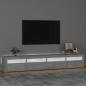 Preview: TV-Schrank mit LED-Leuchten Betongrau 240x35x40 cm
