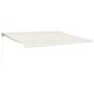 Preview: Markise Einziehbar Creme 4x3 m Stoff und Aluminium