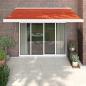 Preview: ARDEBO.de - Markise Einziehbar Orange und Braun 3,5x2,5 m Stoff & Aluminium
