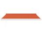 Preview: Markise Einziehbar Orange und Braun 3,5x2,5 m Stoff & Aluminium