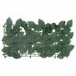 Preview: Balkon-Sichtschutz mit Dunkelgrünen Blättern 500x100 cm