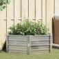 Preview: ARDEBO.de - Garten-Hochbeet 129x45 cm Verzinkter Stahl Silber
