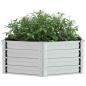 Preview: Garten-Hochbeet 129x45 cm Verzinkter Stahl Silber