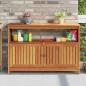 Preview: ARDEBO.de - Garten-Konsolentisch 110x35x75 cm Massivholz Akazie