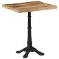 Preview: ARDEBO.de - Bistrotisch 60x60x77 cm Raues Mangoholz
