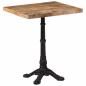 Preview: Bistrotisch 60x60x77 cm Raues Mangoholz