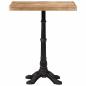 Preview: Bistrotisch 60x60x77 cm Raues Mangoholz