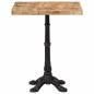 Preview: Bistrotisch 60x60x77 cm Raues Mangoholz